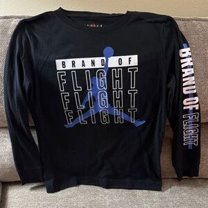 Jordan Black and Blue Long Sleeve Tee, NWOT